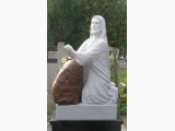 Jezus w ogrójcu -rzeźba nagrobna,granit